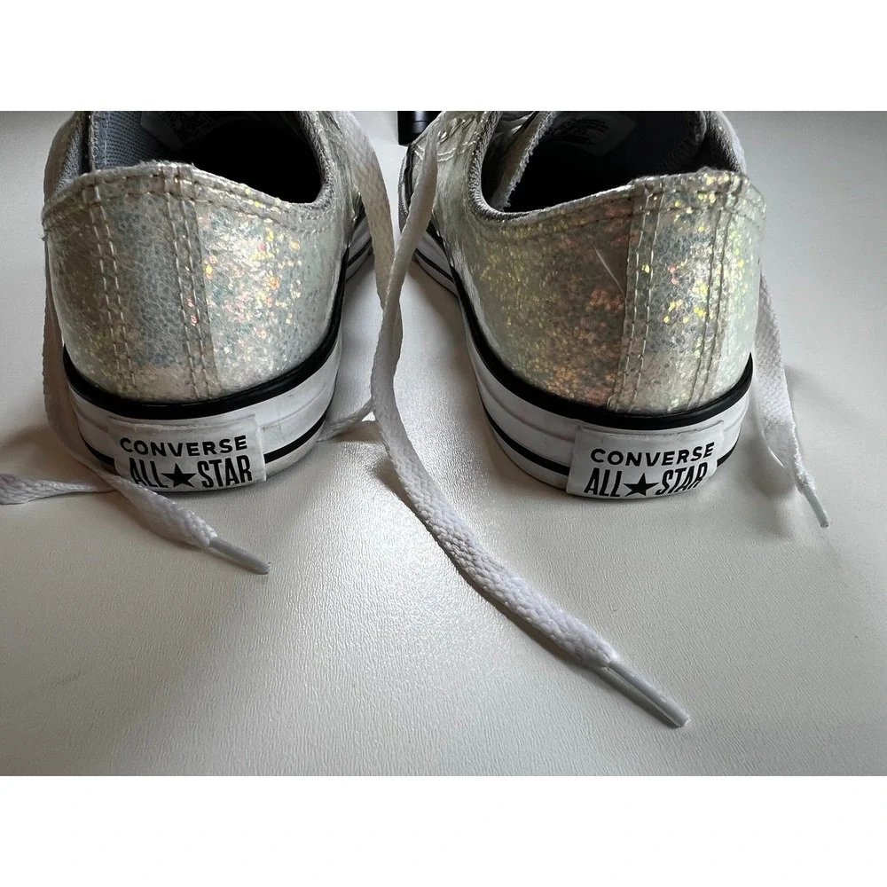 Converse Chuck Taylor All Star Iridescent Glitter Sneakers Shoes Juniors Size 3
